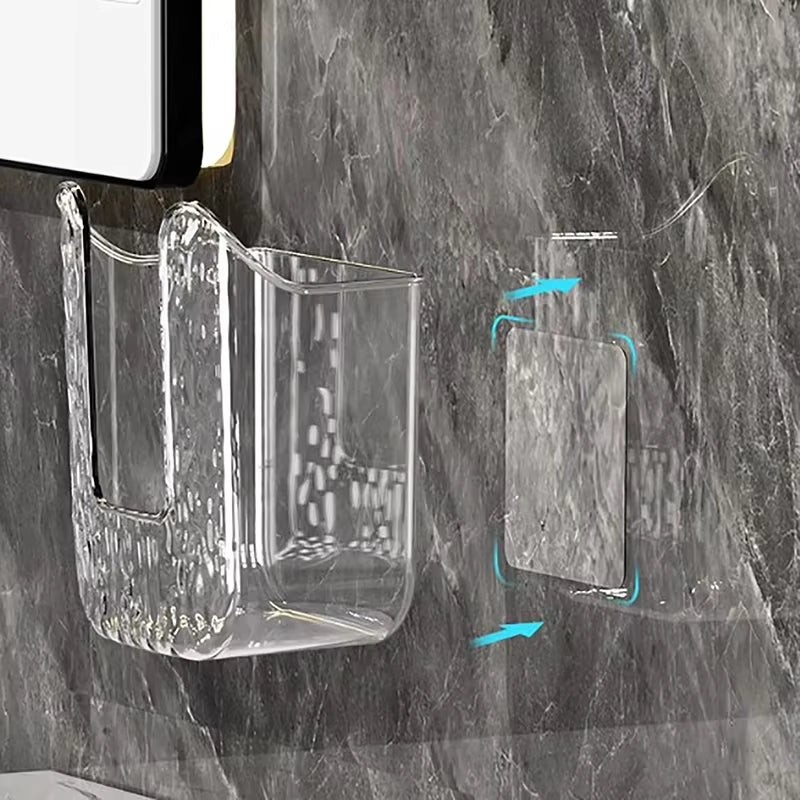 Tissue Box Bathroom Non Perforated Wall Mounted Wet Tissue Storage Box with Large Opening and Strong Load-Bearing Capacity