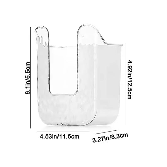 Tissue Box Bathroom Non Perforated Wall Mounted Wet Tissue Storage Box with Large Opening and Strong Load-Bearing Capacity