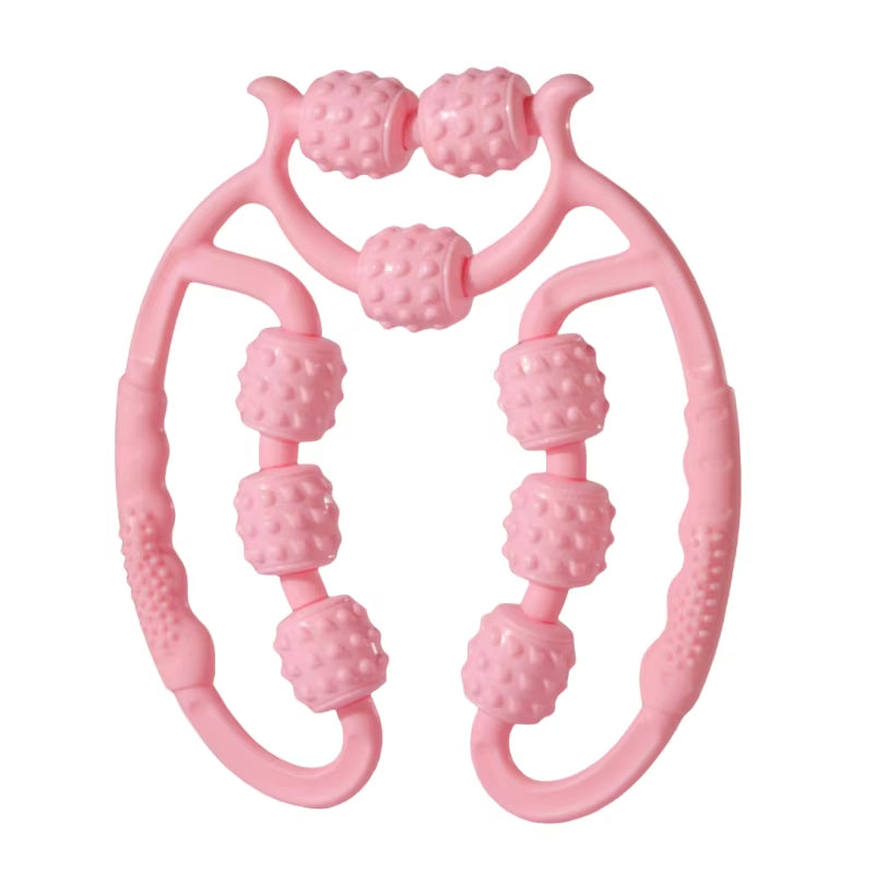 9-Wheel Leg Massager Roller Calf Muscle Relaxation Leg Beauty Device Massage Slimming Leg Ring Leg Clamp Sports Fitness Leg Clamp