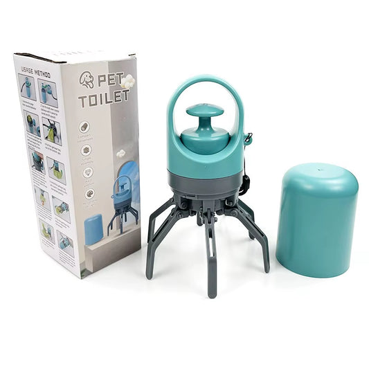 Dog Poop Scooper Set Claw Waste Picker with Leash Clip Poop Bag Dispenser LED Light Portable Hygienic Cleanup Tool for Pet Dogs