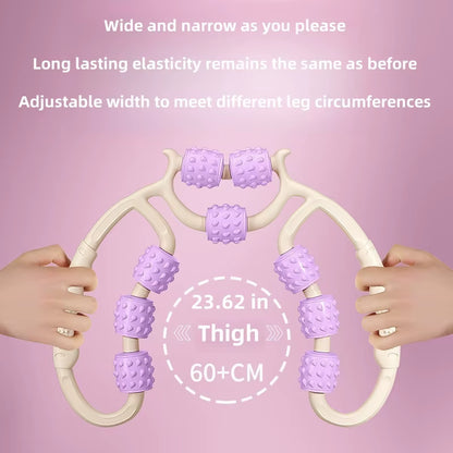 9-Wheel Leg Massager Roller Calf Muscle Relaxation Leg Beauty Device Massage Slimming Leg Ring Leg Clamp Sports Fitness Leg Clamp